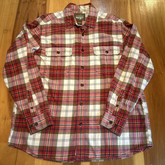 Eddie Bauer Sport Shop Flannel Shirt. Men’s Large. Plaid. Button Up. Long Sleeve - Picture 1 of 11